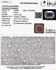 1.78 Carat Natural Ceylonese Pukhraj with Govt Lab Certificate-YELSA9S